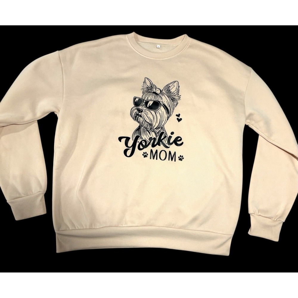 YORKIE Terrier Mom Custom Sweatshirt Size‎ XL